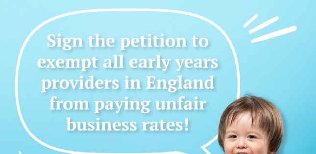 Petition launched to scrap business rates for early years providers