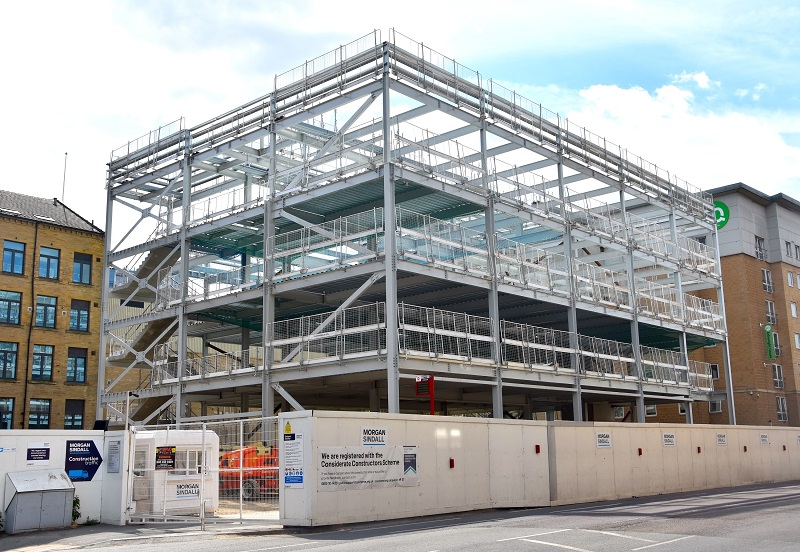 College’s £17m building hits milestone as steel frame completed