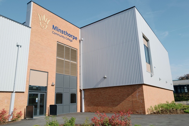 Net-zero sports facility delivered at Minsthorpe Community College