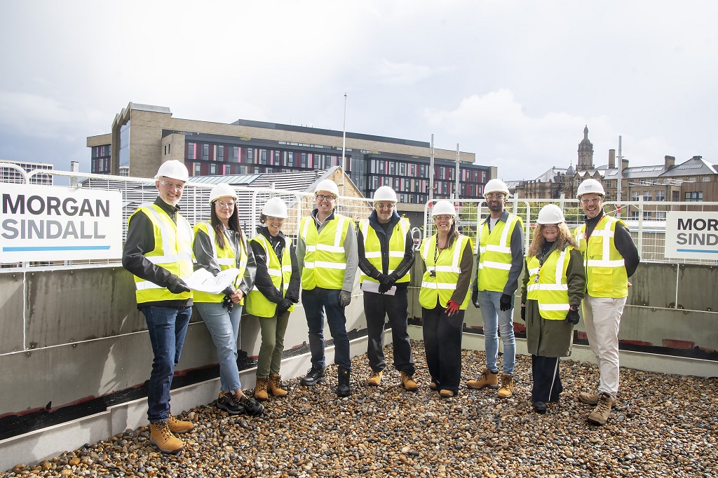 Topping-out ceremony for Bradford College project