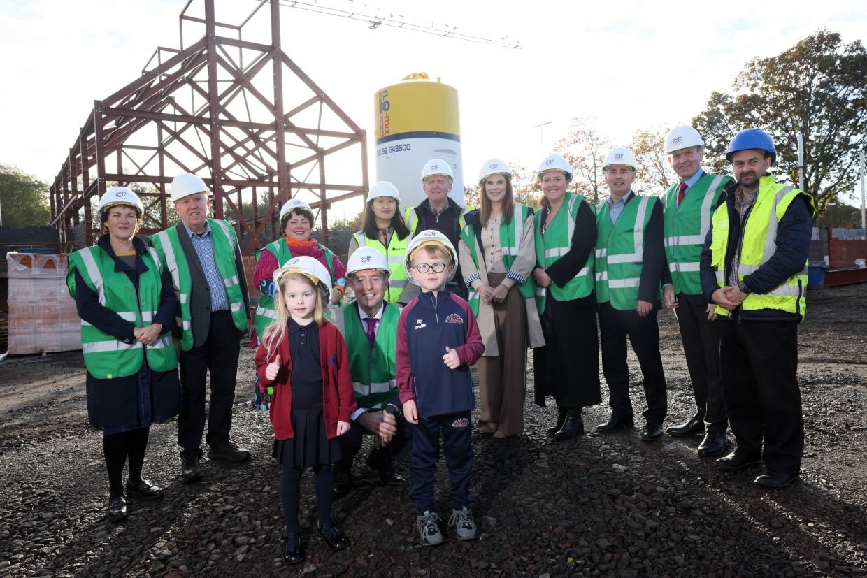 Construction work continues at Scoil an Droichid Primary School and Nursery